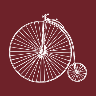 White Penny-farthing | BG Green T-Shirt