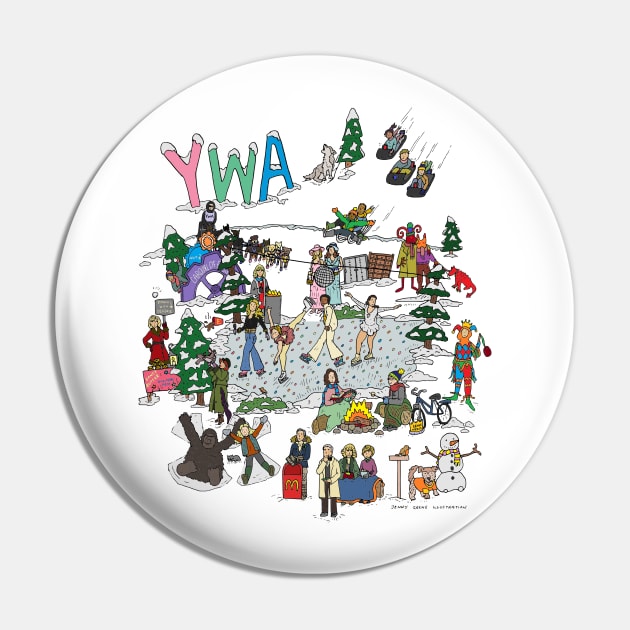 You're Wrong About Winter Fun Pin by JennyGreneIllustration