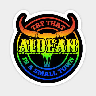 Aldean Try That In A Small Town Colorful Magnet