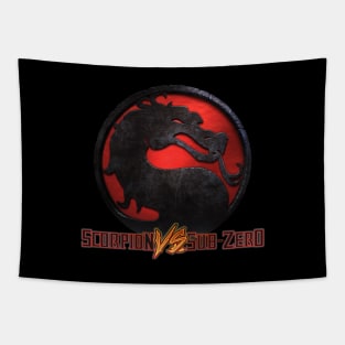 Scorpion vs Sub Zero team Mortal Kombat Pro Kompetition Tapestry