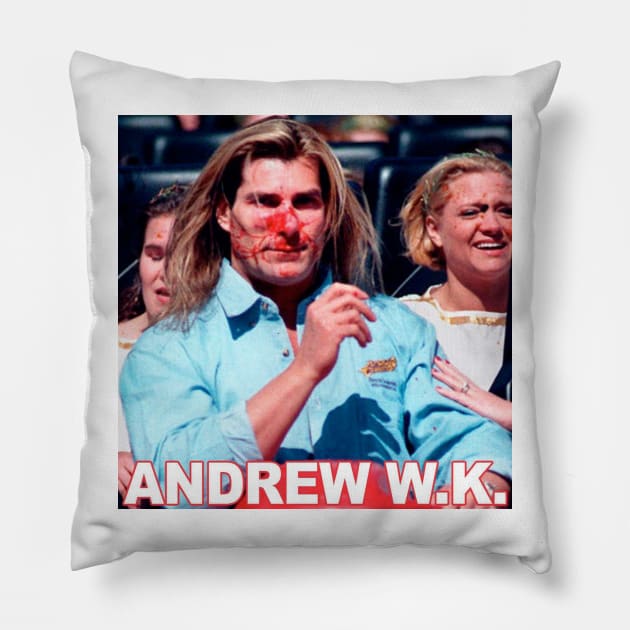 ANDREW WK FABIO Pillow by FOULPERALTA