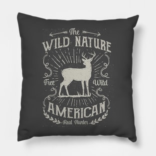 American wild nature Pillow