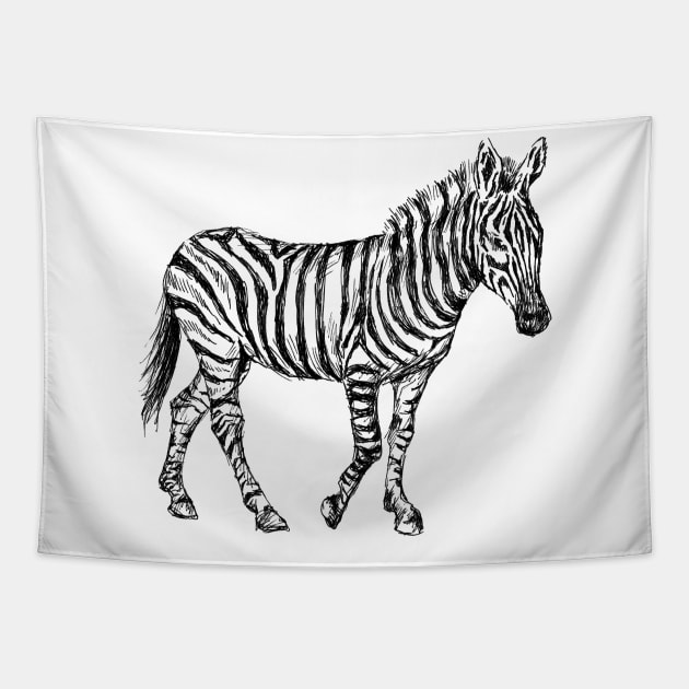 Zebra Print Tapestry by rachelsfinelines