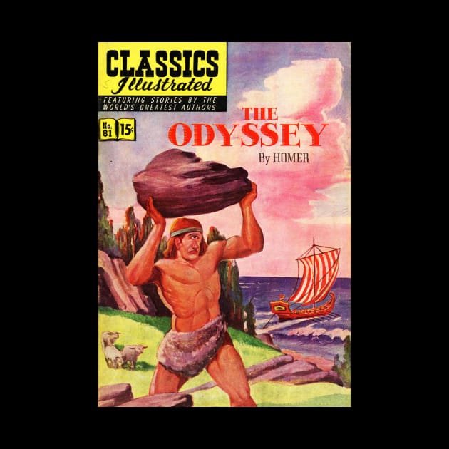 HIGH RESOLUTION The Odyssey Homer Vintage Book Cover by buythebook86