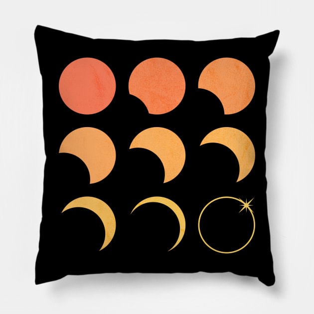Solar Eclipse Pillow by Sachpica
