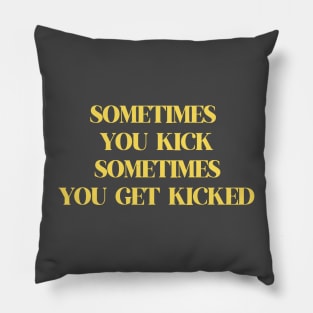 Kick, mustard Pillow