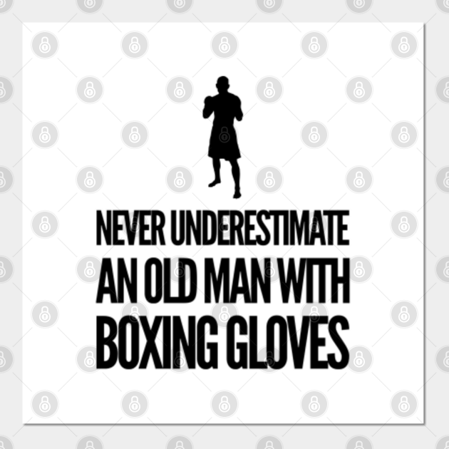 Grandpa Grandfather Dad Father Gift Ideas I Martial Arts Boxing Shirt Boxing Poster Und Kunst Teepublic De