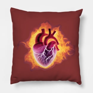 Abstract heart drawing Pillow