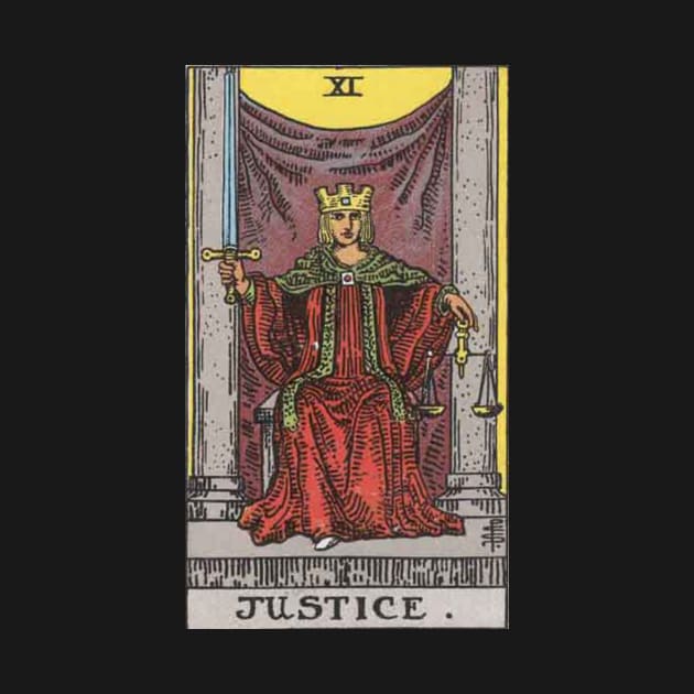 Tarot Deck - Major Arcana - XI - Justice by sezinun