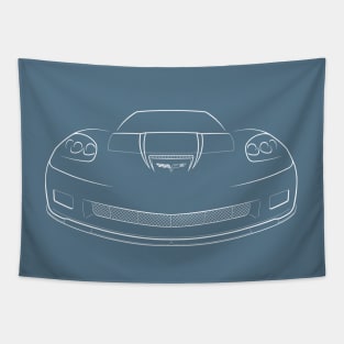 Centennial Edition C6 Chevrolet Corvette - front stencil, white Tapestry