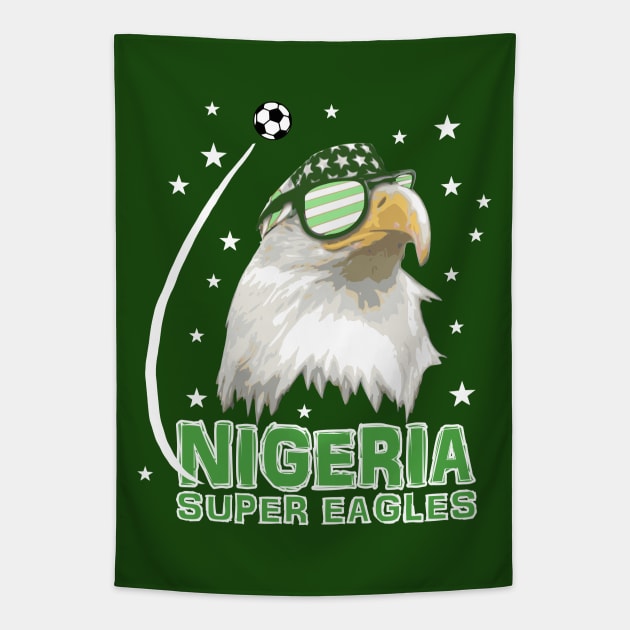 Nigeria Super Eagles Soccer T-Shirt Tapestry by Nerd_art