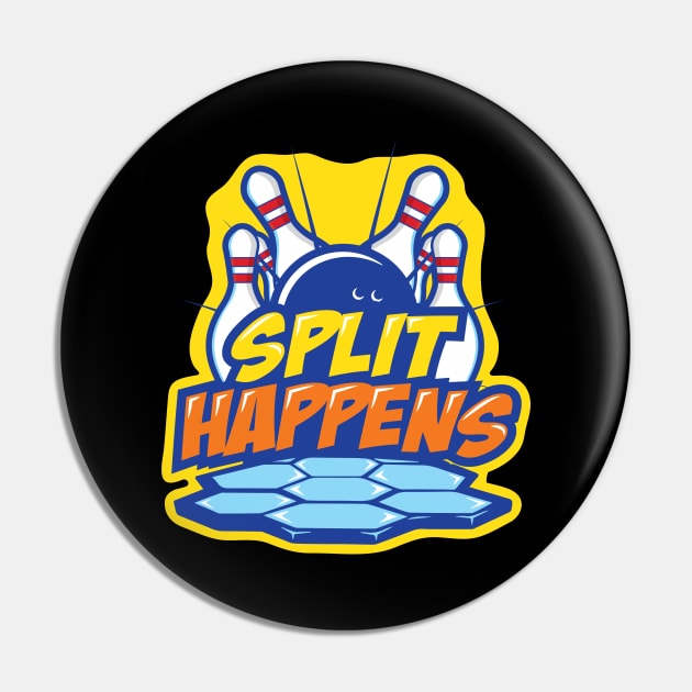 'SPLIT HAPPENS' Funny Bowling Pin by ourwackyhome