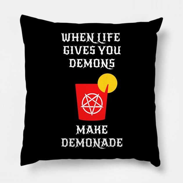 Funny Satanic Pentagram Drink Pillow by sqwear