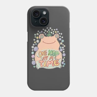 One Hop At A Time Bubble Frog Phone Case