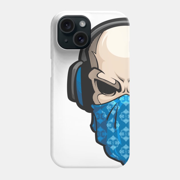 Detroit Gamers Rushツ Skull Phone Case by Iamandrewrush