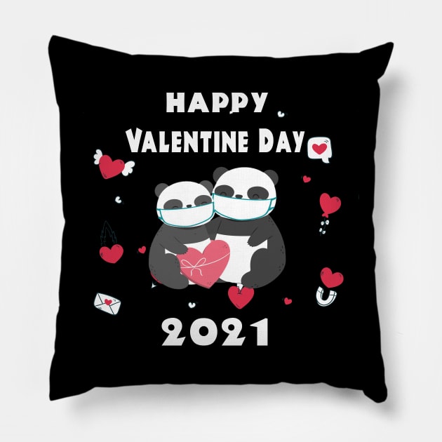 Quarantine Valentines Day Pillow by DesStiven