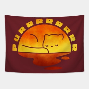 Sunset Purrr Tapestry