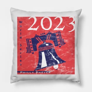 Phillies 2023 World Series distressed Pillow