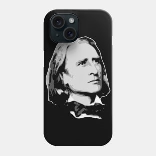 Franz Liszt Black and White Phone Case