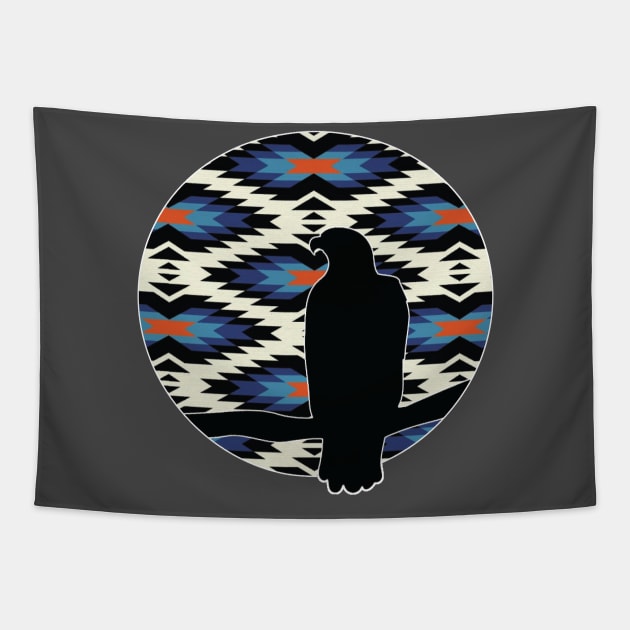 Sitting Eagle - 6 Tapestry by Brightfeather