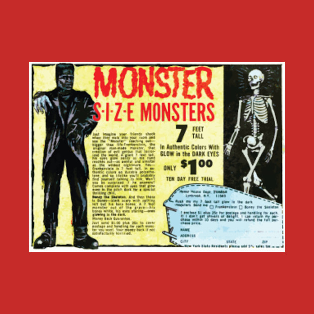 Monster Size Monsters Vintage Comic Book Ad - Monster - Phone Case