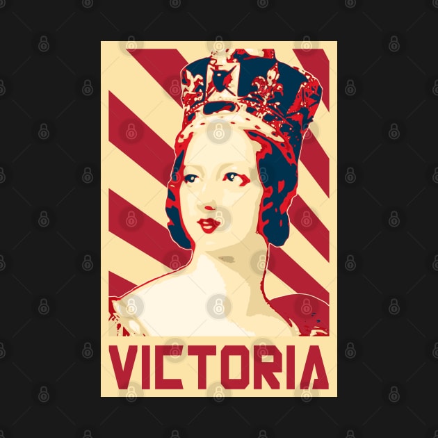 Queen Victoria Retro Propaganda by Nerd_art