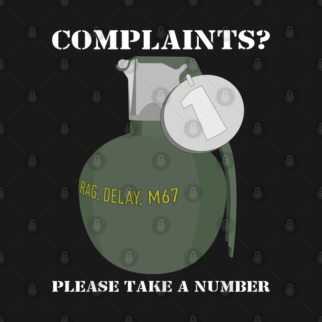Army Dad Joke Complaints Department M67 Grenade Meme by Battlefields