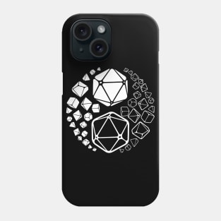 Yin Yang RPG D20 Dice Phone Case