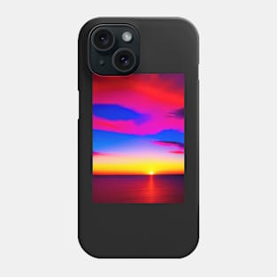 STUNNING OCEAN SUNSET PURPLE HUED Phone Case