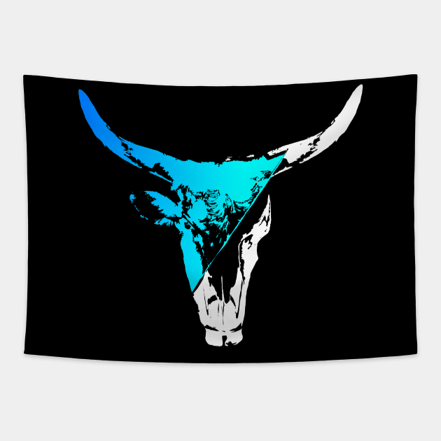 Bull Head Tapestry by ImaginativeWild