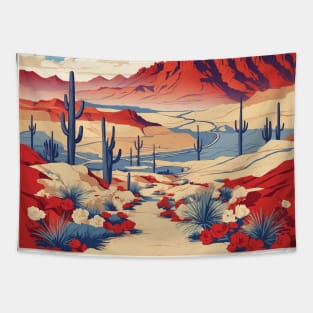 El Paso Texas United States of America Tourism Vintage Poster Tapestry