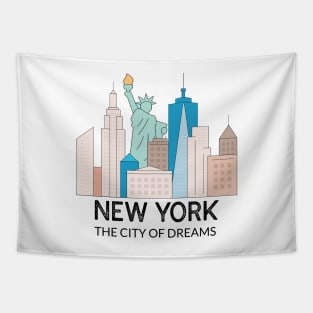 New York The City Of Dreams Tapestry