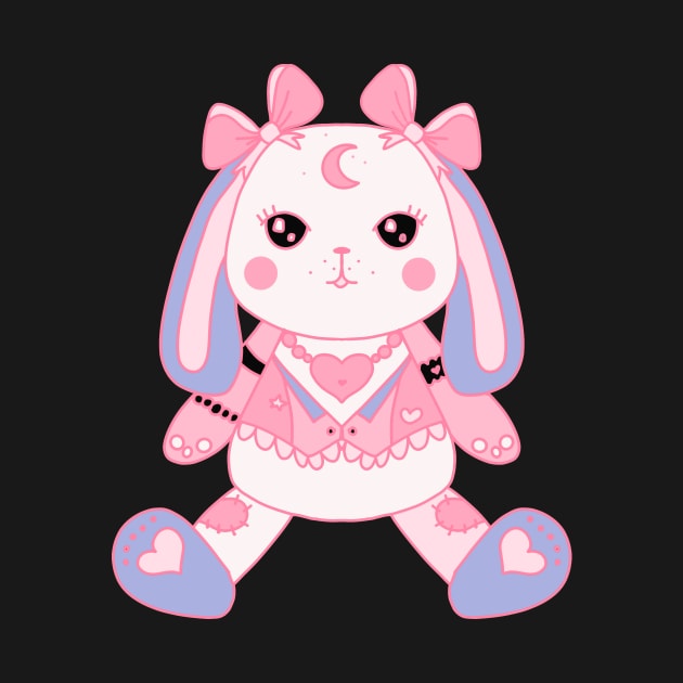 Pastel goth bunny by AgateLace