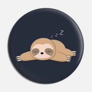 Kawaii Lazy Sloth T-Shirt Pin