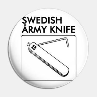 Swedish Army Knife b/w Pin