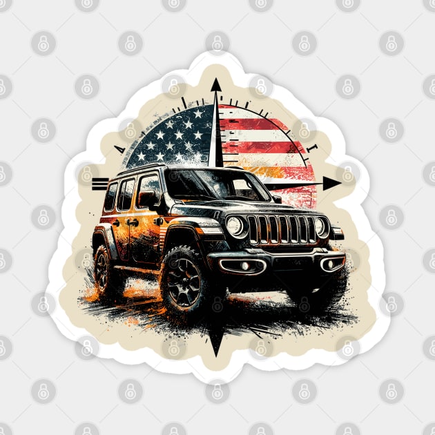 Jeep Wrangler Magnet by Vehicles-Art