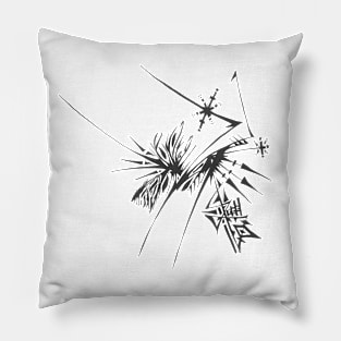 136 Unique Black White Abstract Art Pillow