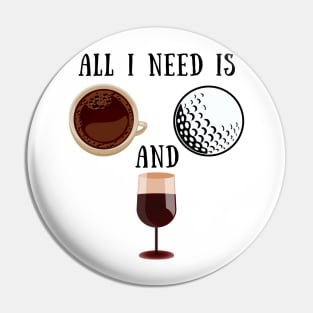 coffee golf wine Pin