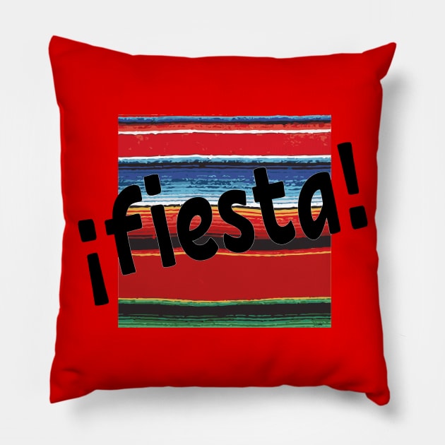 Fiesta serape print Pillow by T-Mex