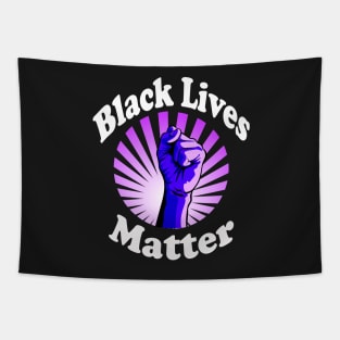 Blue Fist Black Lives Matter BLM Tapestry