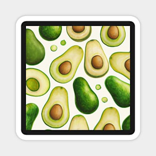 Avocado Pattern Magnet