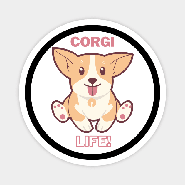 Corgi Life Cutie Magnet by Sleepy Time Tales