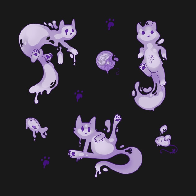 Space Cats - Purple Slime Alien by Phoenix-InBlue