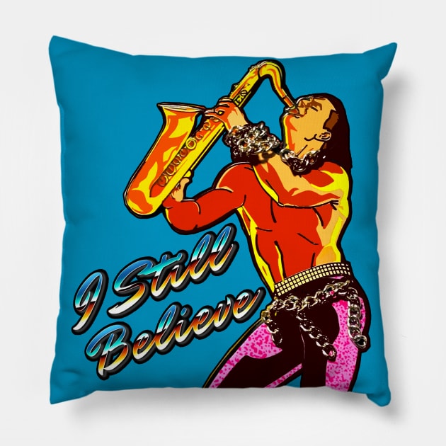 I Still Believe Sax Man Lost Boys Pillow by Pop Fan Shop