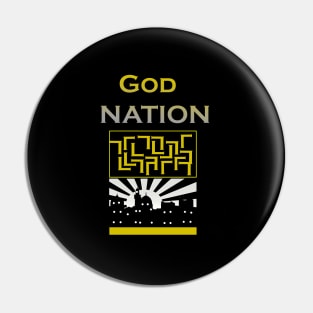 GOD NATION Pin