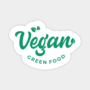 Vegan Green Food Magnet