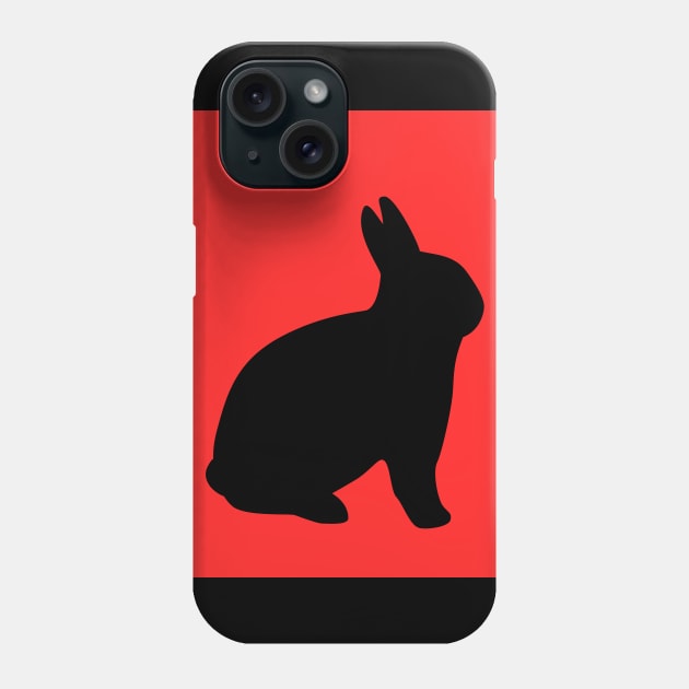 Rabbit in red Phone Case by Times6ix