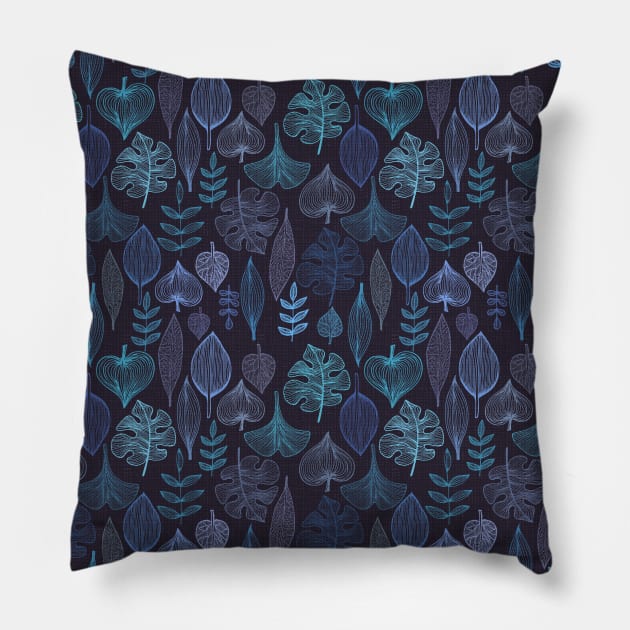 Night Forest Pillow by yulia-rb