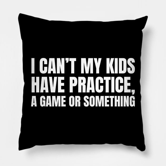 Sports Mom Pillow by HobbyAndArt