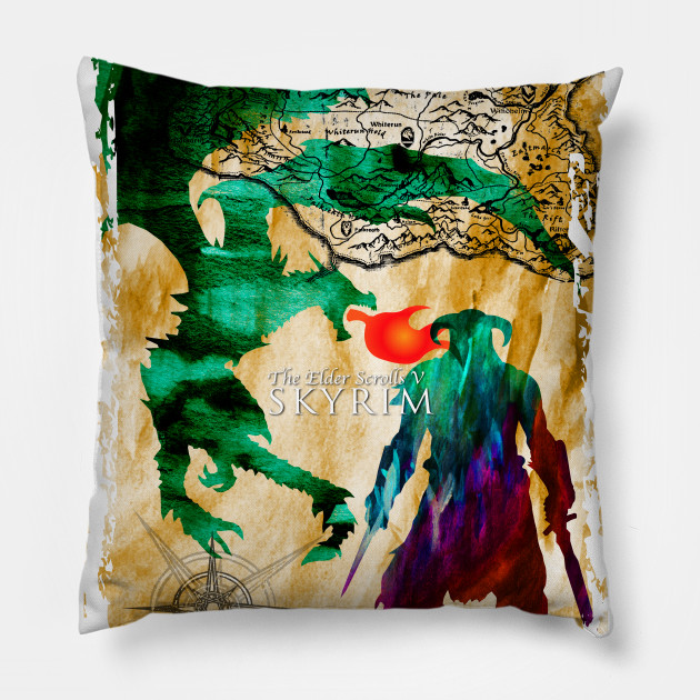 wallpapers Skyrim Pillow Cover teepublic